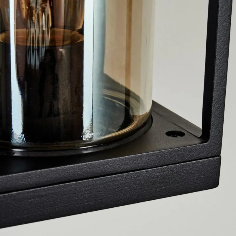 Suspension Verre Fumé-hofstein Applique murale d'extérieur Palanga Noir, 1 lumière
