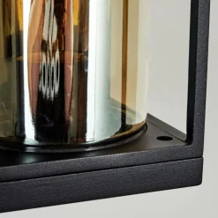 Lampes Vintages & Rétros-hofstein Applique murale d'extérieur Palanga Noir, 1 lumière