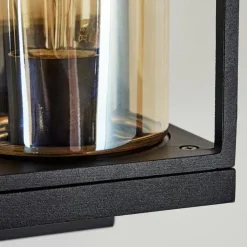 Lampes Vintages & Rétros-hofstein Applique murale d'extérieur Palanga Noir, 1 lumière