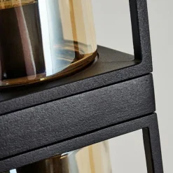 Lampes Vintages & Rétros-hofstein Applique murale d'extérieur Palanga Noir, 2 lumières