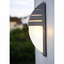 Luminaires Lutec Applique murale d'extérieur Lutec CITY Anthracite, 1 lumière