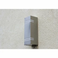 Luminaires Lutec Applique murale d'extérieur Lutec STIRPES LED Acier inoxydable, 2 lumières
