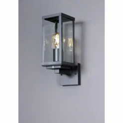 Luminaires Lutec Applique murale d'extérieur Lutec KARO Noir, 1 lumière