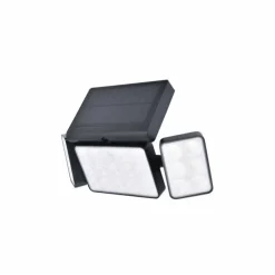Luminaires Lutec Applique murale d'extérieur Lutec TUDA LED Noir, 1 lumière, Détecteur de mouvement