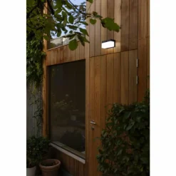 Luminaires Lutec Applique murale d'extérieur Lutec FRAN LED Noir, 1 lumière, Détecteur de mouvement