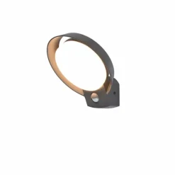 Luminaires Lutec Applique murale d'extérieur Lutec POLO LED Anthracite, 1 lumière, Détecteur de mouvement