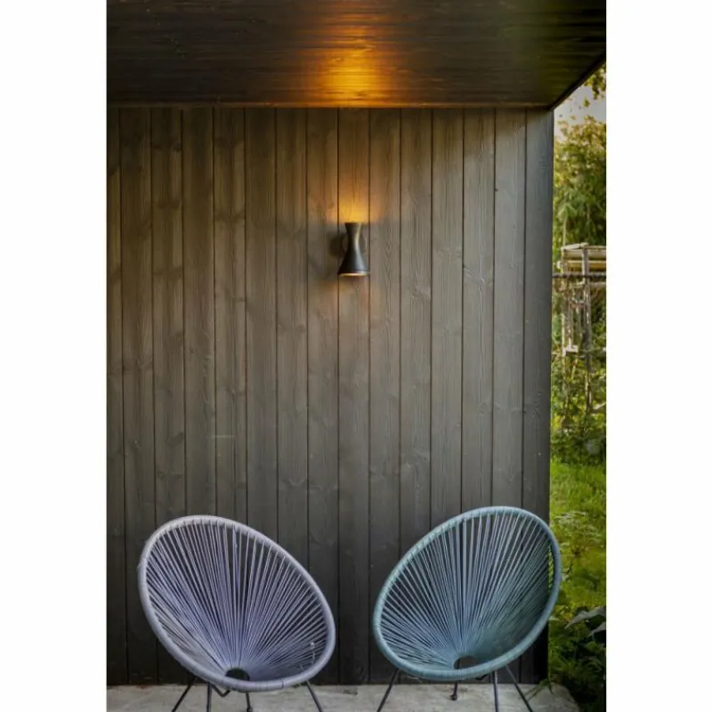 Luminaires Lutec Applique murale d'extérieur Lutec BRUND Noir, 2 lumières