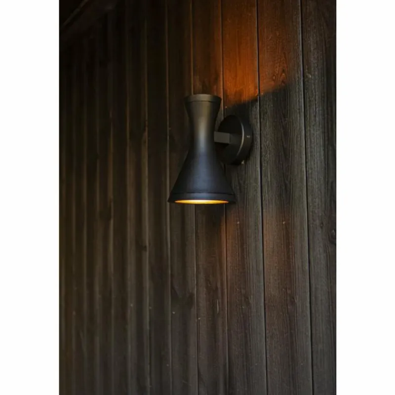 Luminaires Lutec Applique murale d'extérieur Lutec BRUND Noir, 2 lumières