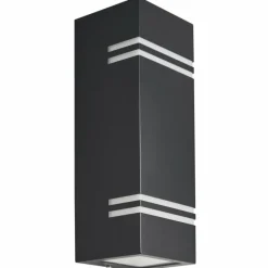 Luminaires Lutec Applique murale d'extérieur Lutec STRIPES LED Noir, 2 lumières