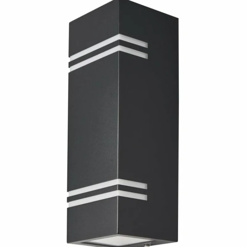 Luminaires Lutec Applique murale d'extérieur Lutec STRIPES LED Noir, 2 lumières