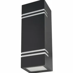 Luminaires Lutec Applique murale d'extérieur Lutec STRIPES LED Noir, 2 lumières