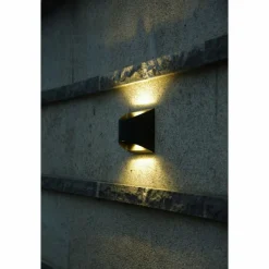 Luminaires Lutec Applique murale d'extérieur Lutec DODD LED Noir, 2 lumières