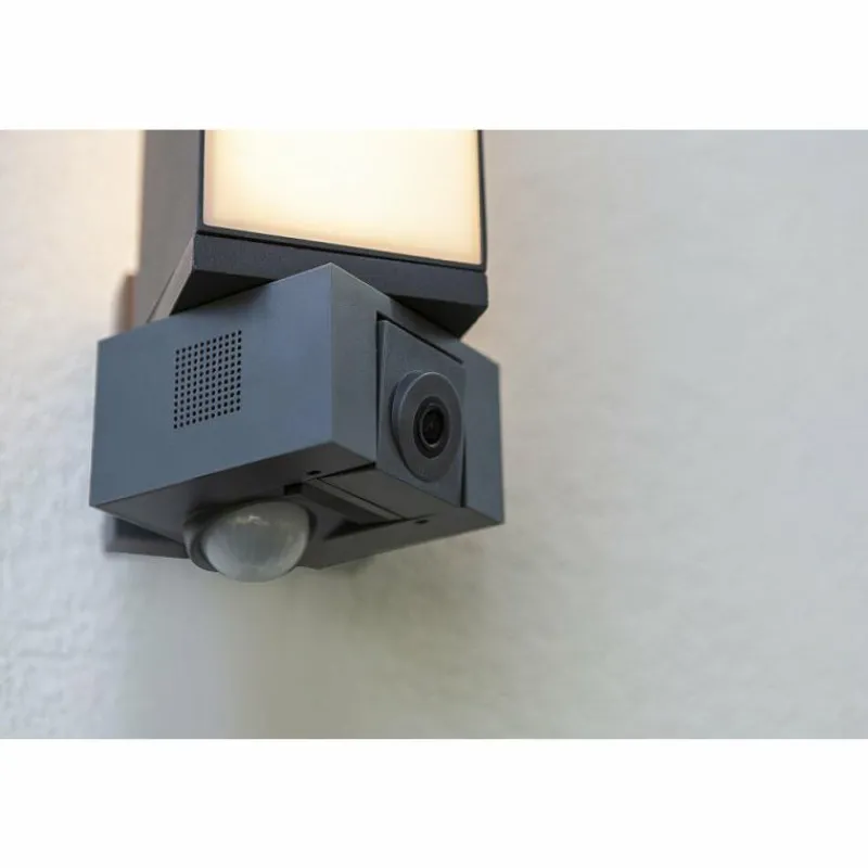 Luminaires Lutec Applique murale d'extérieur Lutec CUBA LED Anthracite, 1 lumière, Détecteur de mouvement