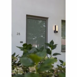 Luminaires Lutec Applique murale d'extérieur Lutec CUBA LED Anthracite, 1 lumière, Détecteur de mouvement