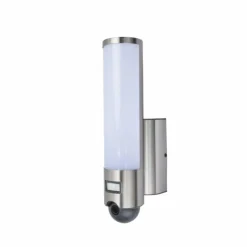 Luminaires Lutec Applique murale d'extérieur Lutec ELARA LED Acier inoxydable, 1 lumière, Détecteur de mouvement