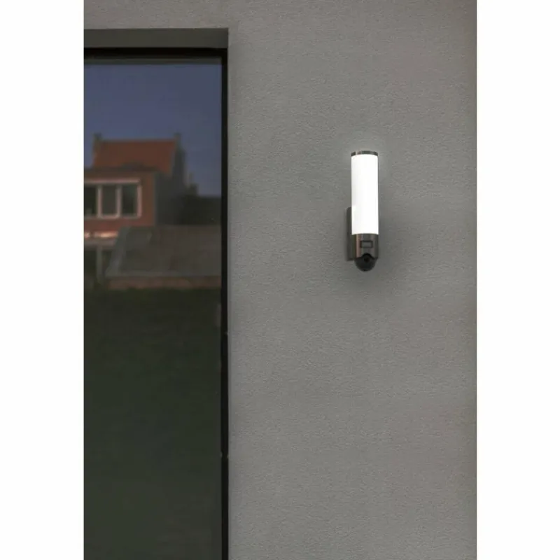 Luminaires Lutec Applique murale d'extérieur Lutec ELARA LED Acier inoxydable, 1 lumière, Détecteur de mouvement