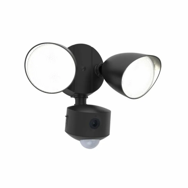Luminaires Lutec Applique murale d'extérieur Lutec DRACO LED Noir, 1 lumière, Détecteur de mouvement