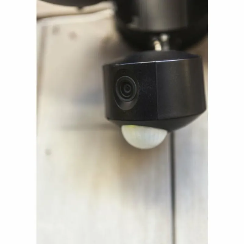 Luminaires Lutec Applique murale d'extérieur Lutec DRACO LED Noir, 1 lumière, Détecteur de mouvement