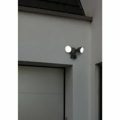 Luminaires Lutec Applique murale d'extérieur Lutec DRACO LED Noir, 1 lumière, Détecteur de mouvement