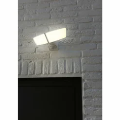 Luminaires Lutec Applique murale d'extérieur Lutec ARTICA LED Blanc, 1 lumière, Détecteur de mouvement