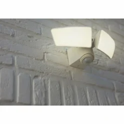 Luminaires Lutec Applique murale d'extérieur Lutec ARTICA LED Blanc, 1 lumière, Détecteur de mouvement