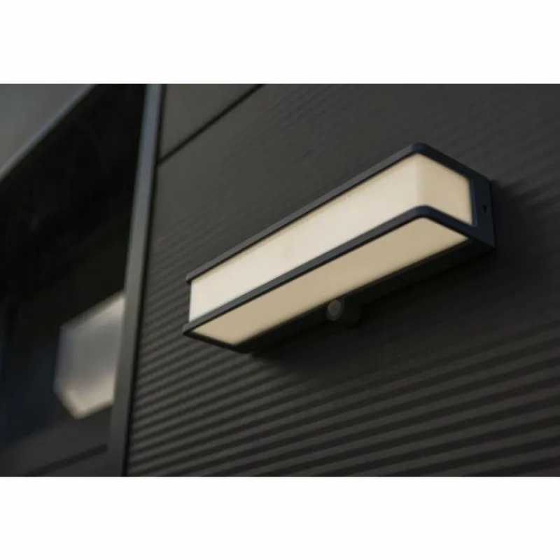 Luminaires Lutec Applique murale d'extérieur Lutec DOBLO LED Anthracite, 1 lumière, Détecteur de mouvement