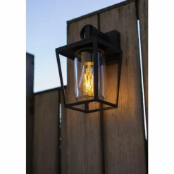 Luminaires Lutec Applique murale d'extérieur Lutec WEST Noir, 1 lumière