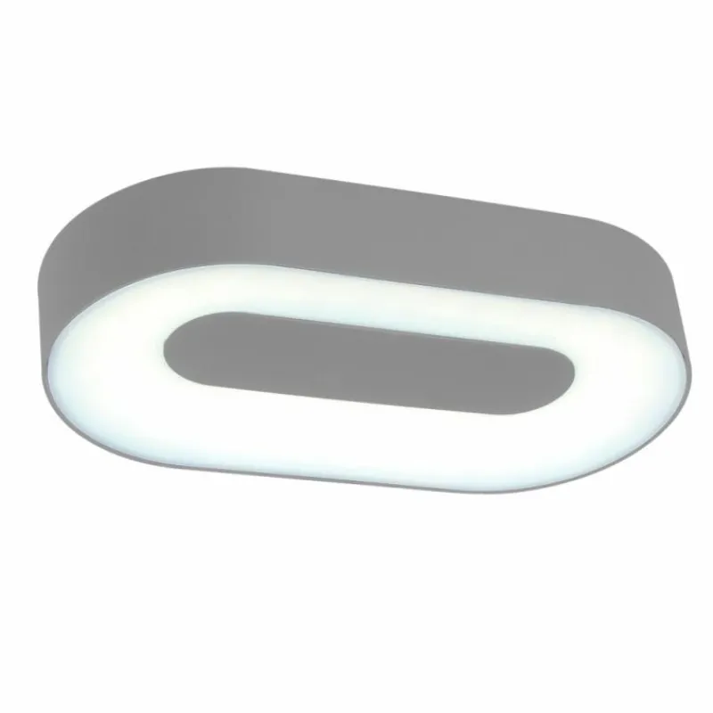 Luminaires Lutec Applique murale d'extérieur Felsted LED Argenté, 1 lumière