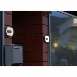 Luminaires Lutec Applique murale d'extérieur Felsted LED Argenté, 1 lumière