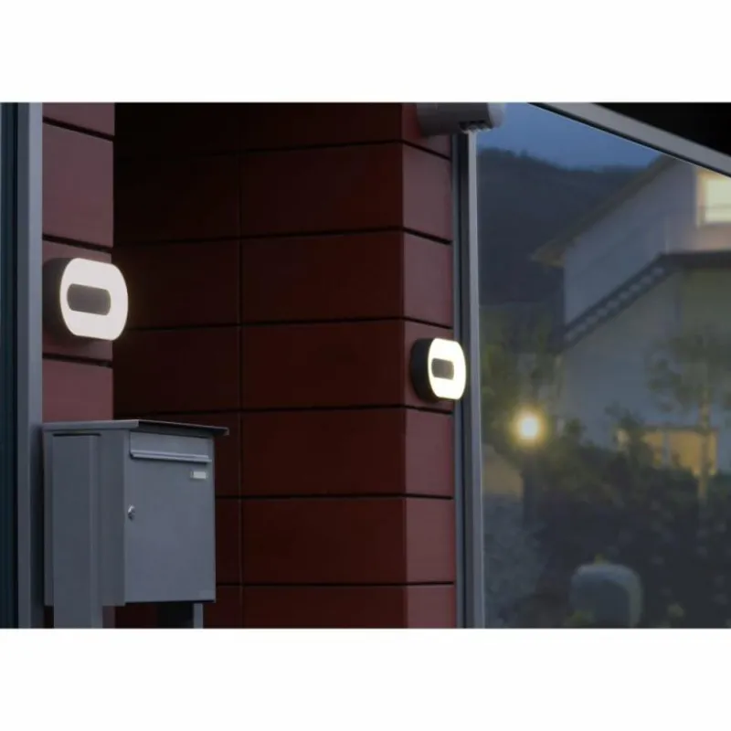 Luminaires Lutec Applique murale d'extérieur Felsted LED Argenté, 1 lumière