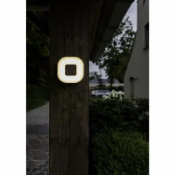 Luminaires Lutec Applique murale d'extérieur Feldsted LED Argenté, 1 lumière