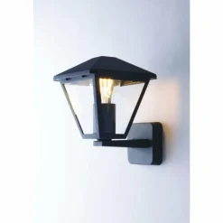Lampes Vintages & Rétros-Luminaires Lutec Applique murale d'extérieur Malmberget Anthracite, 1 lumière