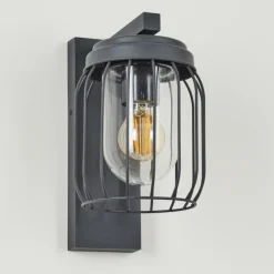 Lampes Vintages & Rétros-hofstein Applique murale d'extérieur Foothills Anthracite, 1 lumière