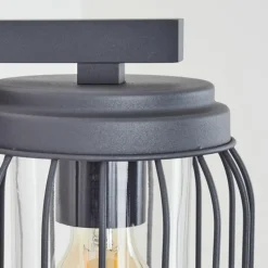 Lampes Vintages & Rétros-hofstein Applique murale d'extérieur Foothills Anthracite, 1 lumière