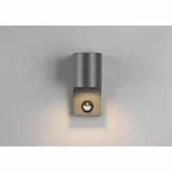 Luminaires Trio Applique murale d'extérieur Trio Roya Anthracite, 1 lumière, Détecteur de mouvement