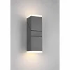 Luminaires Trio Applique murale d'extérieur Trio Avon LED Anthracite, 2 lumières
