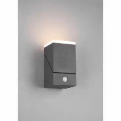 Luminaires Trio Applique murale d'extérieur Trio Avon LED Anthracite, 1 lumière, Détecteur de mouvement