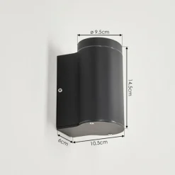 hofstein Applique murale d'extérieur Cebuentos Gris, 1 lumière