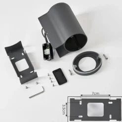 hofstein Applique murale d'extérieur Cebuentos Gris, 1 lumière