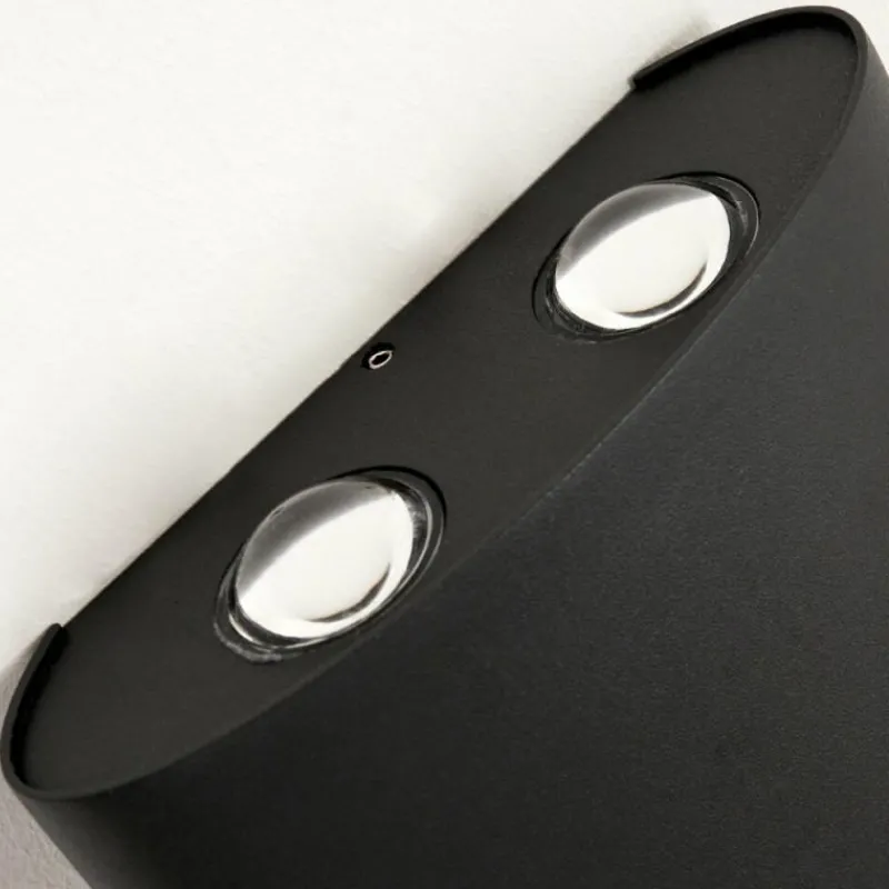 hofstein Applique murale d'extérieur Oiba LED Gris, 1 lumière