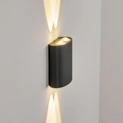 hofstein Applique murale d'extérieur Oiba LED Gris, 1 lumière