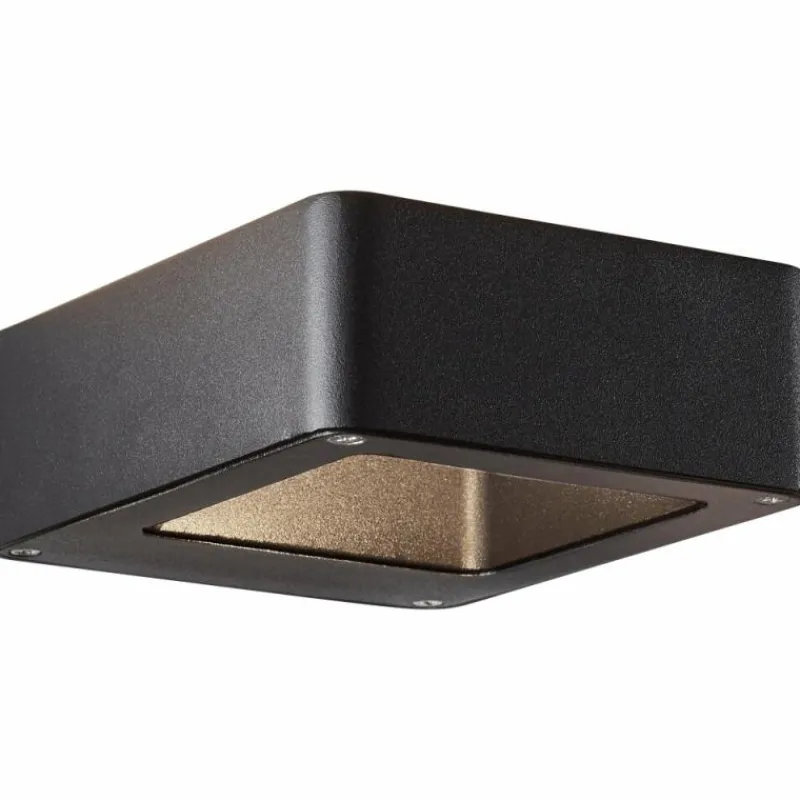 Luminaires Brilliant Applique murale d'extérieur Brilliant Golda LED Noir, 1 lumière
