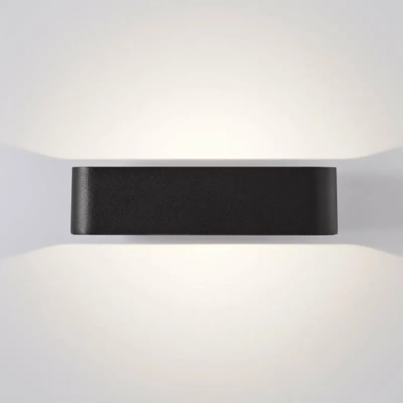 Luminaires Brilliant Applique murale d'extérieur Brilliant Golda LED Noir, 1 lumière