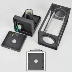 hofstein Applique murale d'extérieur Oiba Anthracite, 1 lumière