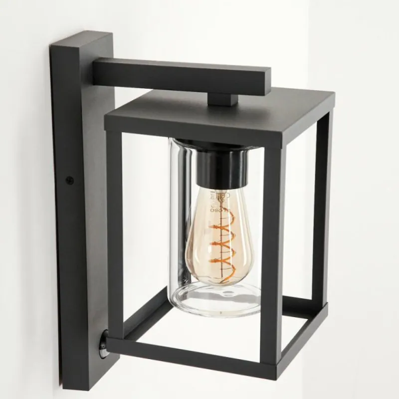 hofstein Applique murale d'extérieur Parkkola Anthracite, 1 lumière, Détecteur de mouvement