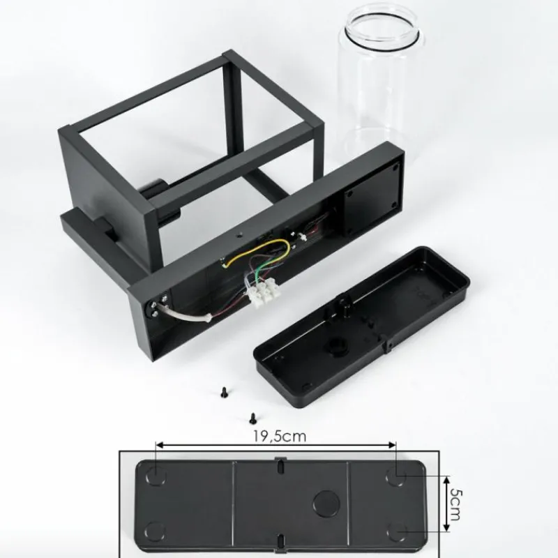 hofstein Applique murale d'extérieur Parkkola Anthracite, 1 lumière, Détecteur de mouvement