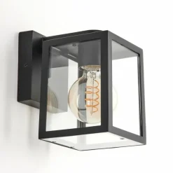 hofstein Applique murale d'extérieur Terioja Noir, 1 lumière