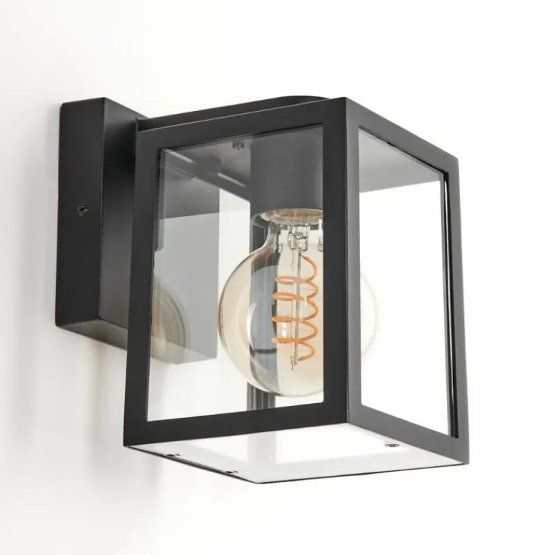 hofstein Applique murale d'extérieur Terioja Noir, 1 lumière