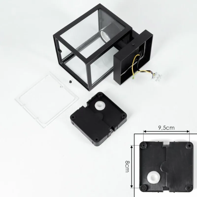 hofstein Applique murale d'extérieur Terioja Noir, 1 lumière