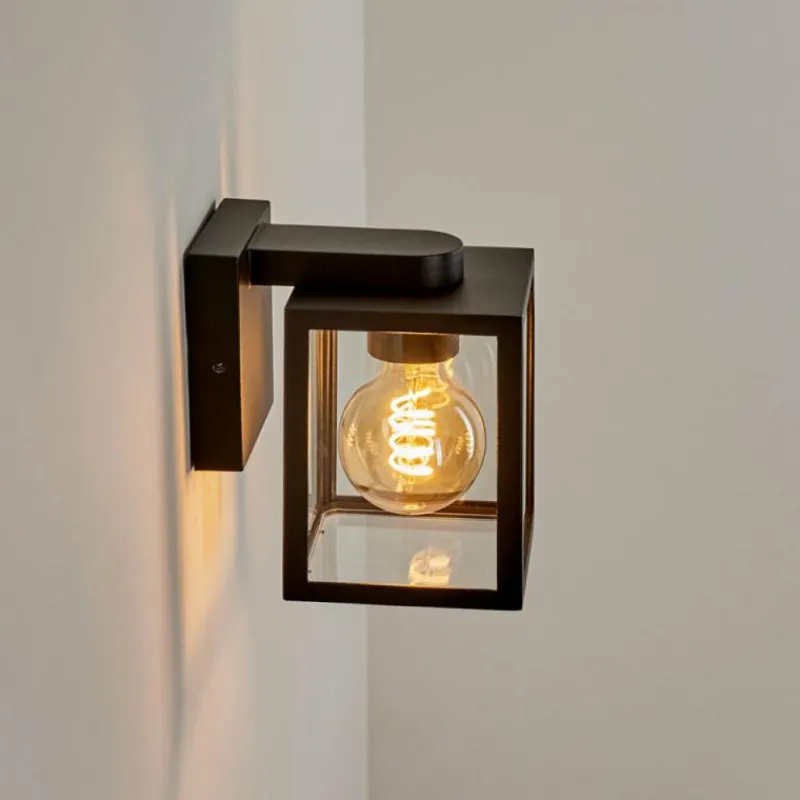 hofstein Applique murale d'extérieur Terioja Noir, 1 lumière